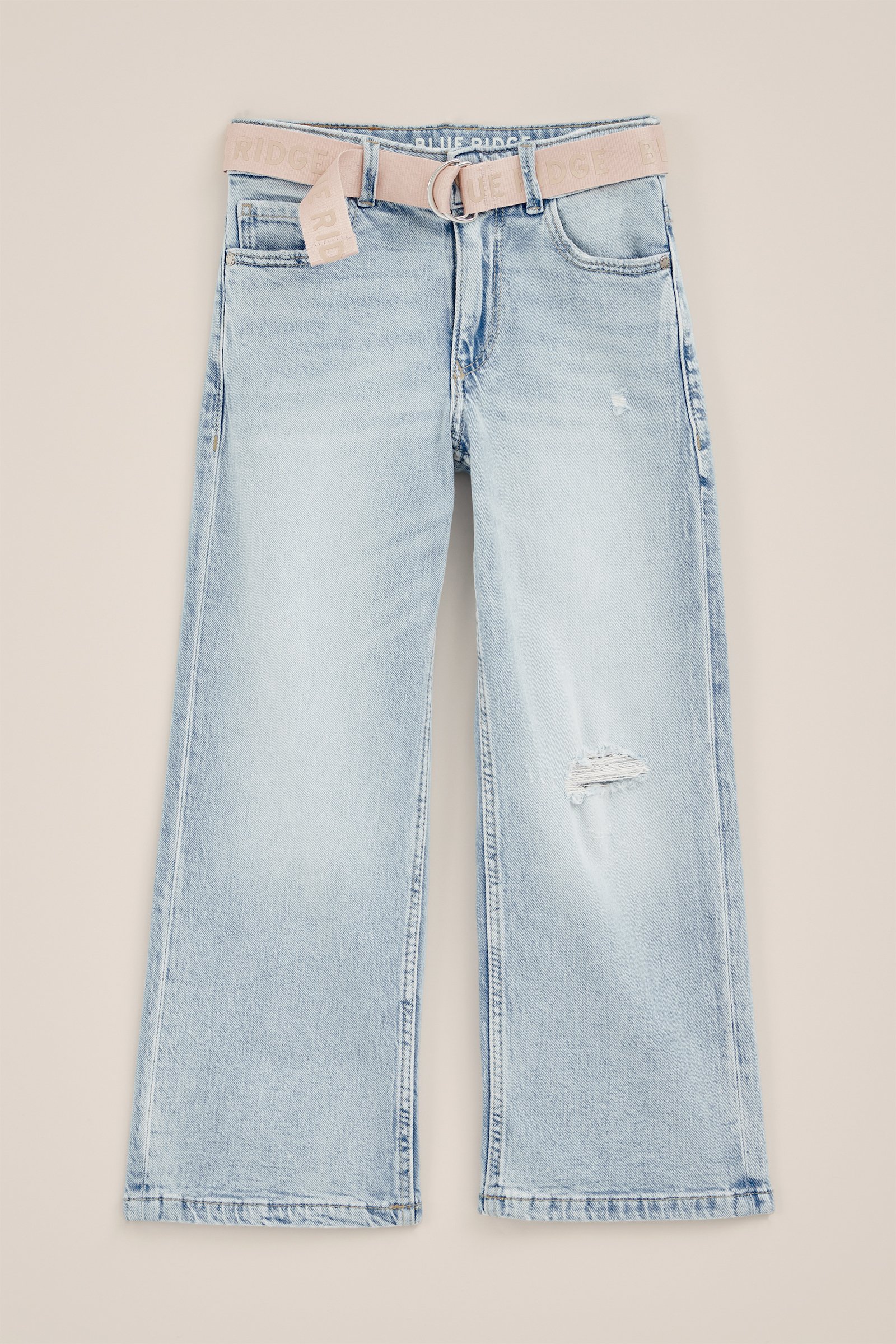 Meisjes wide leg jeans met stretch Blue Ridge Lichtblauw