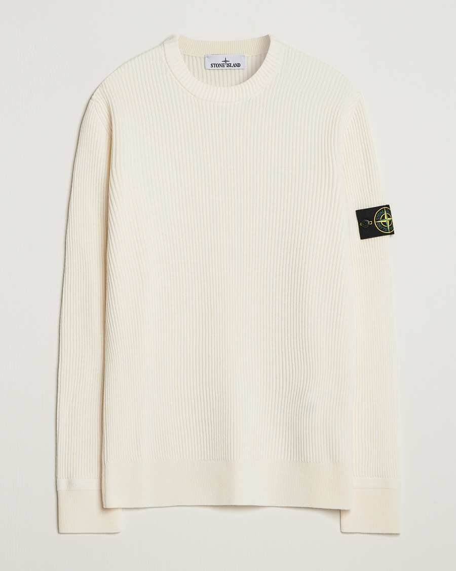 Stone Island Full Rib Crewneck Ivory