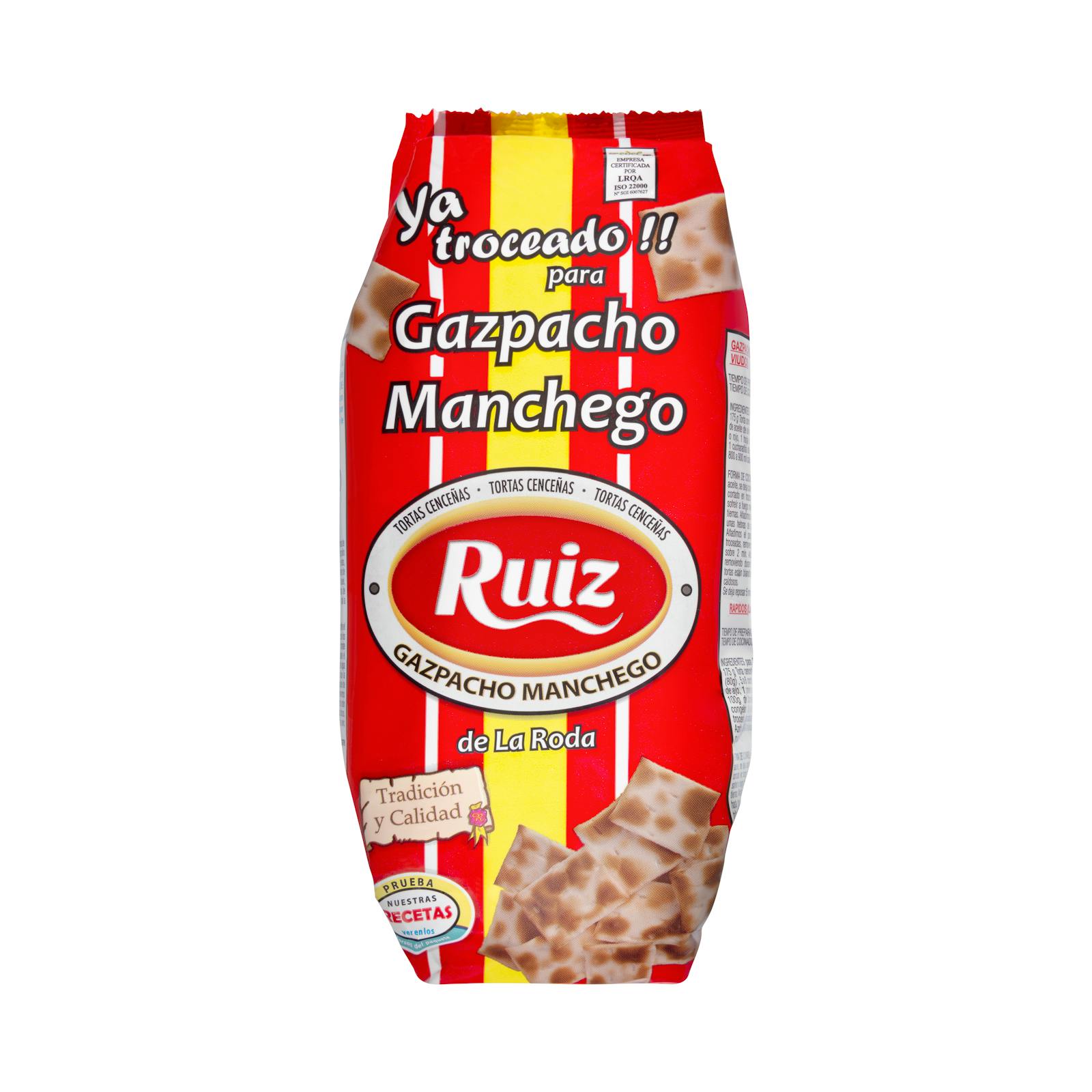 Petits gâteaux pour gaspacho manchego Ruiz