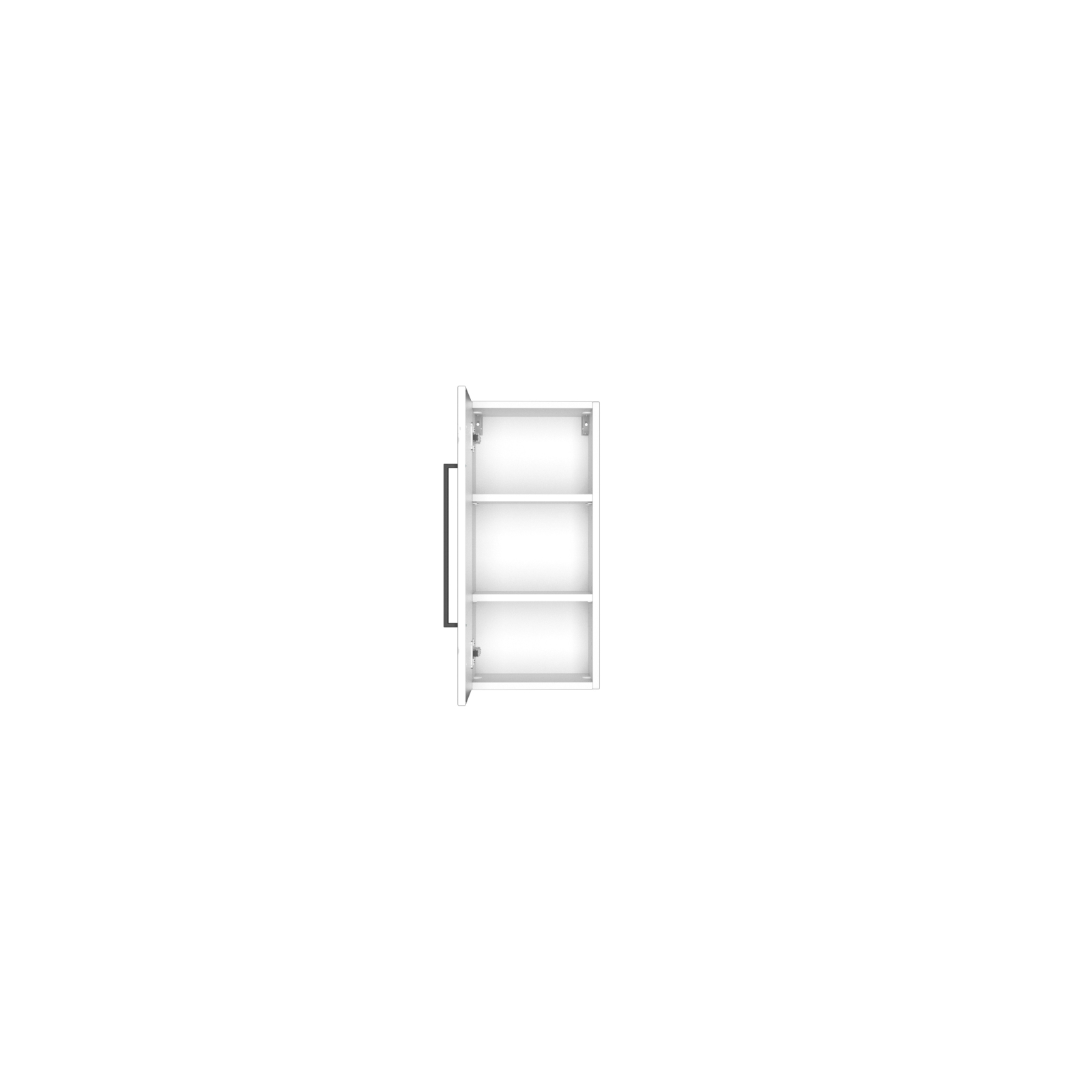 Hängeschrank LUZERN - weiß matt - 30 cm breit