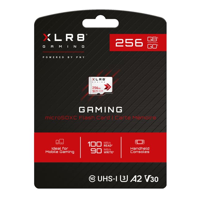 PNY XLR8 Gaming Class 10 U3 V30 microSDXC Flash Memory Card