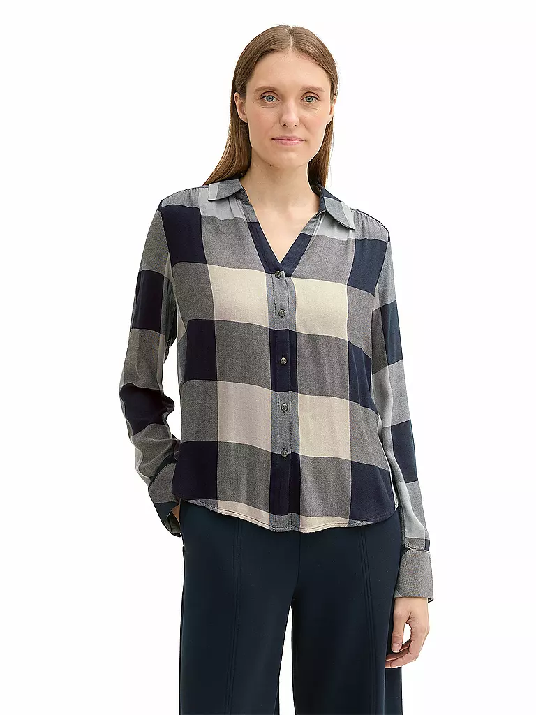 TOM TAILOR Bluse blau