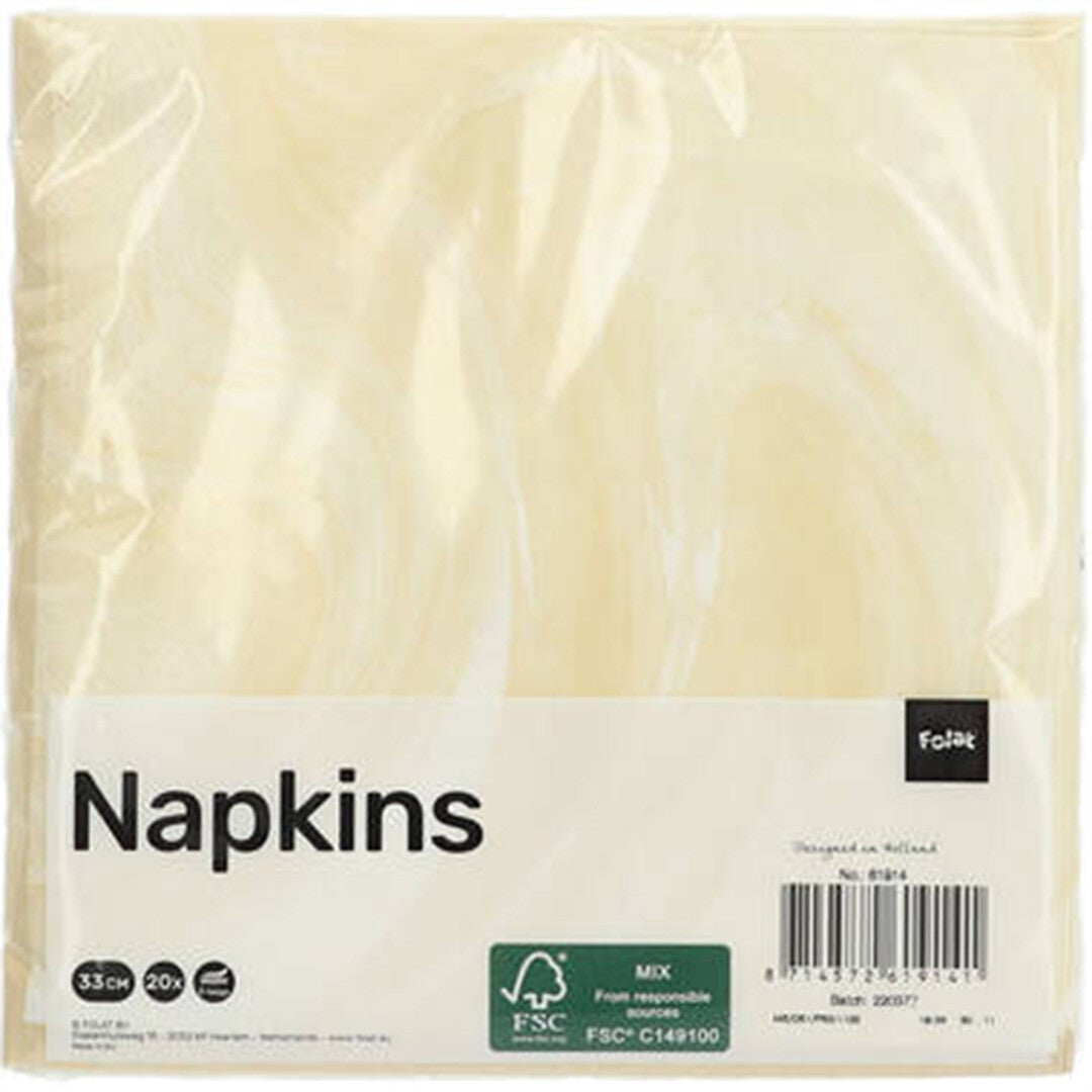Servetten marble beige - 20st