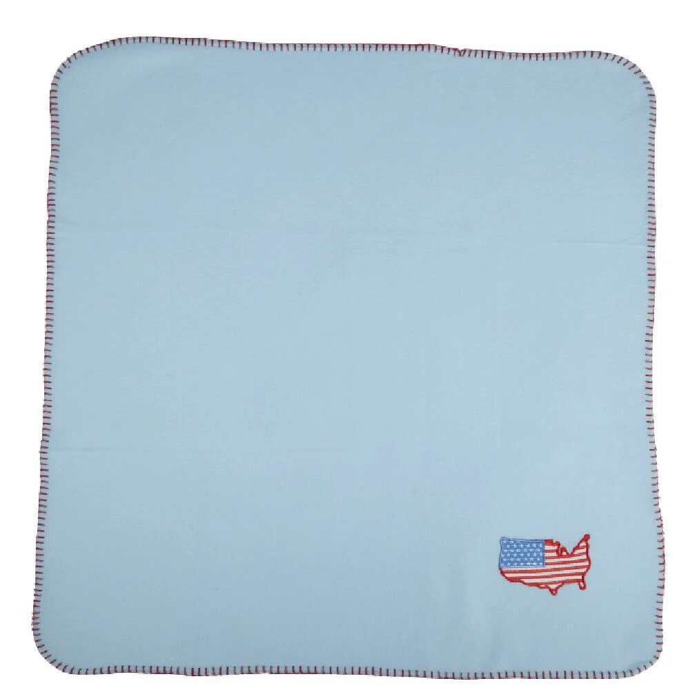 Plaid bébé brodé USA, 4 modèles