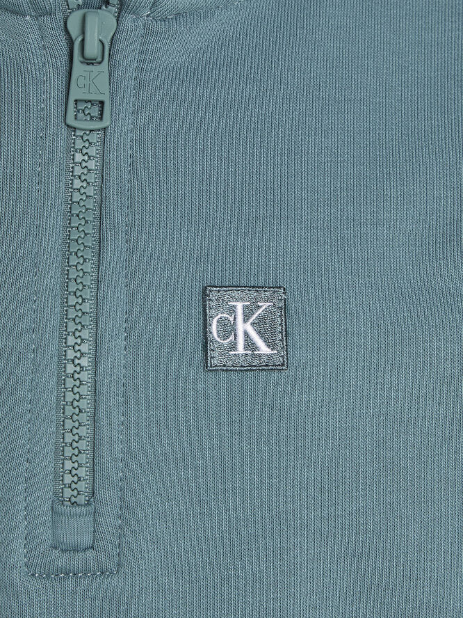 Calvin Klein MONOGRAM MINI BADGE HALF-ZIP North atlantic