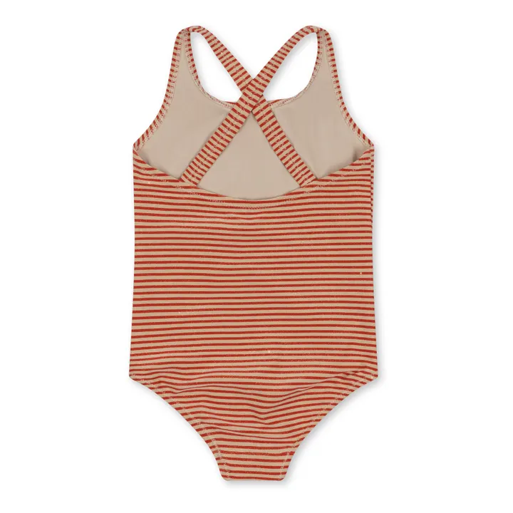 Konges Sløjd Maillot 1 Pièce Jade Pailleté | Terracotta
