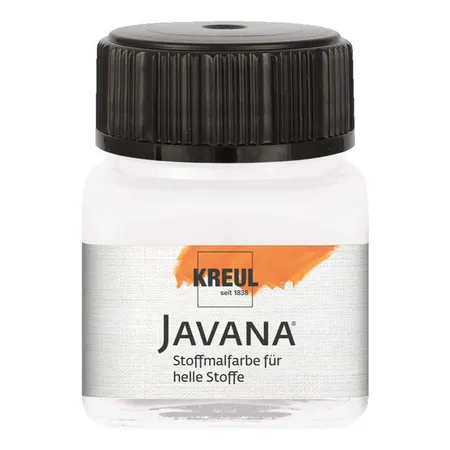 Javana Stoffmalfarbe für helle Stoffe, 20 ml Glas in weiß