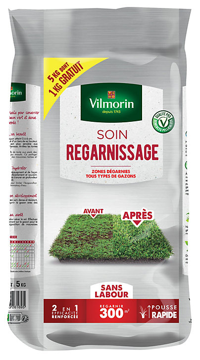 Gazon soin regarnissage 2 en 1 VILMORIN 5kg