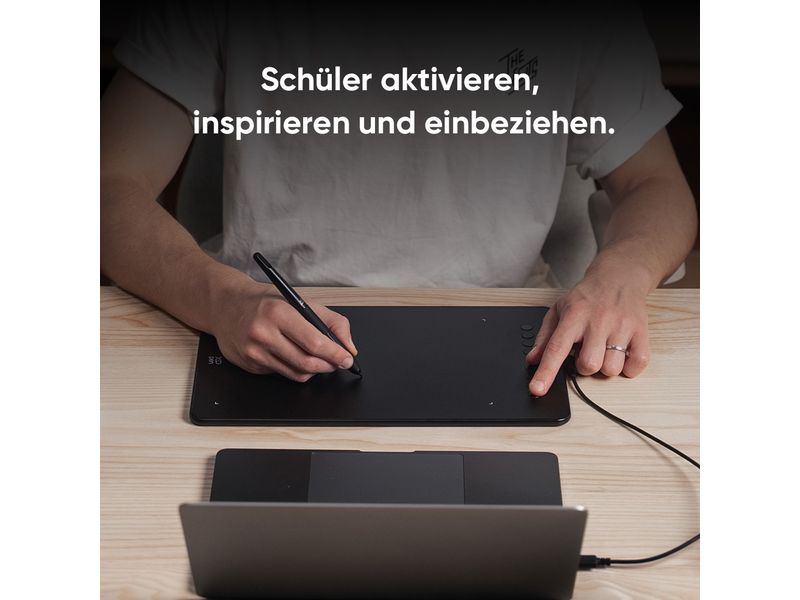 XP-PEN Grafiktablet Deco 01 V3 Ein 254 x 152.4 mm Grafiktablett mit dynamischem 60-Grad-Neigungsbürsten-Effekt und höchster Bewegungsfreiheit