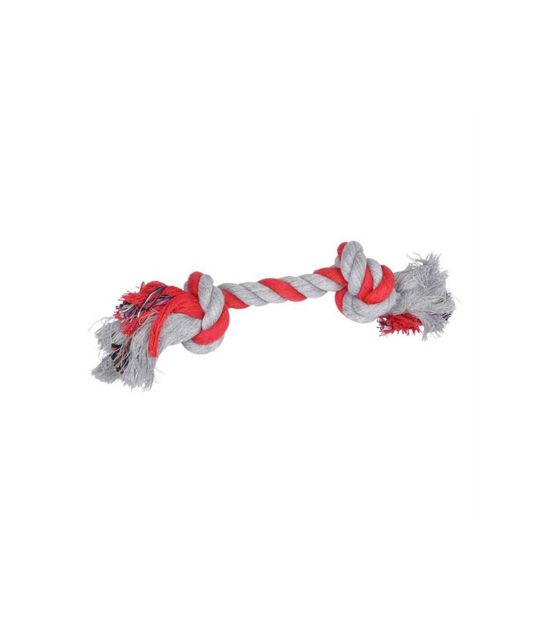 Paris Prix - Jouet Pour Chien corde 2 Nœuds 17cm Rouge