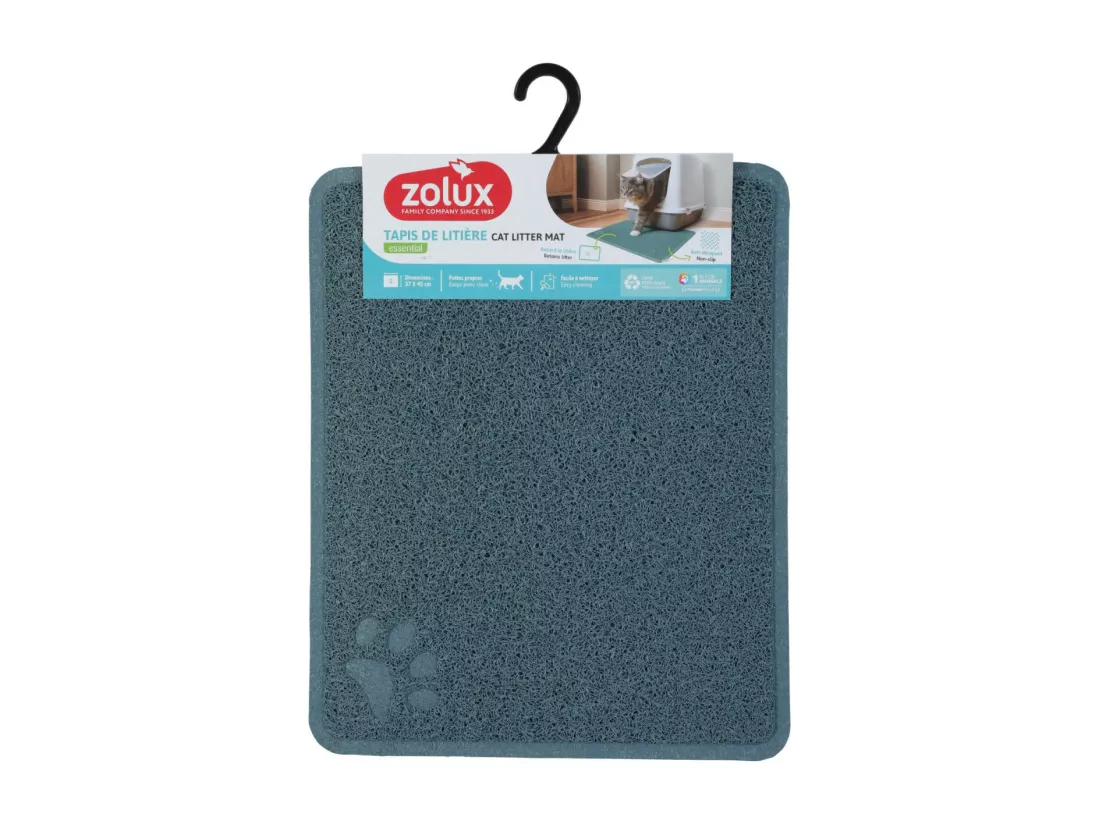 Tapis bleu pour maison de toilette S - 37 x 45 cm