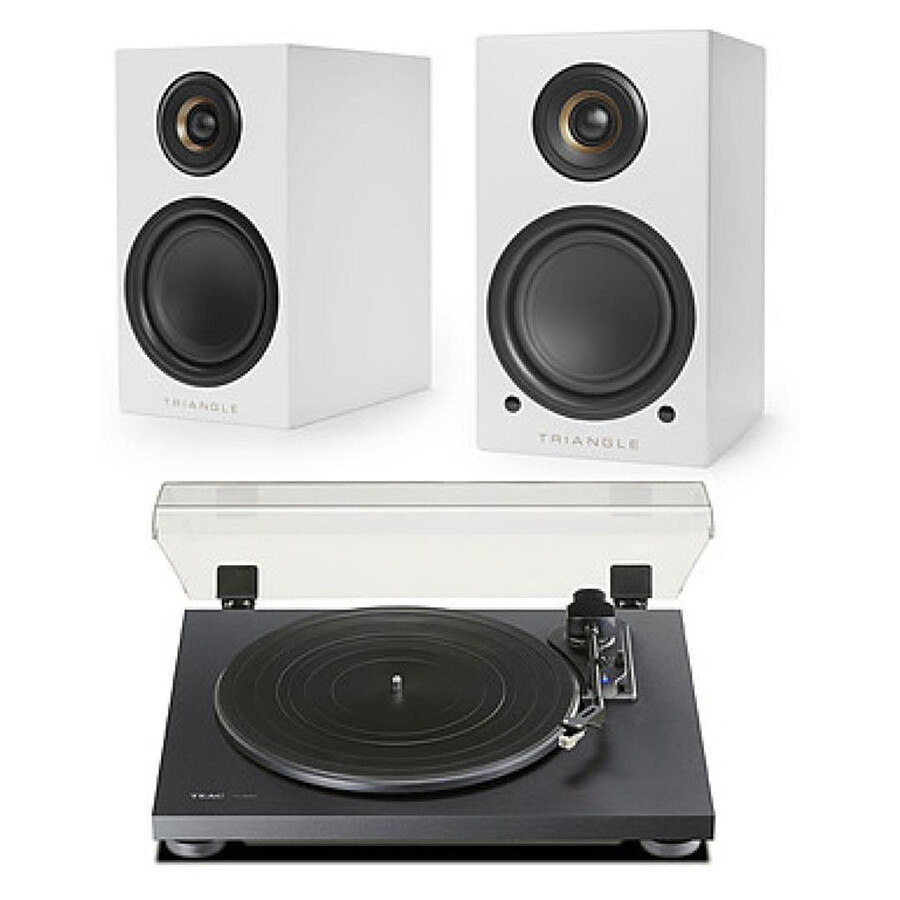 Teac TN-180BT-A3 Noir + Triangle Elara LN01A Blanc mat