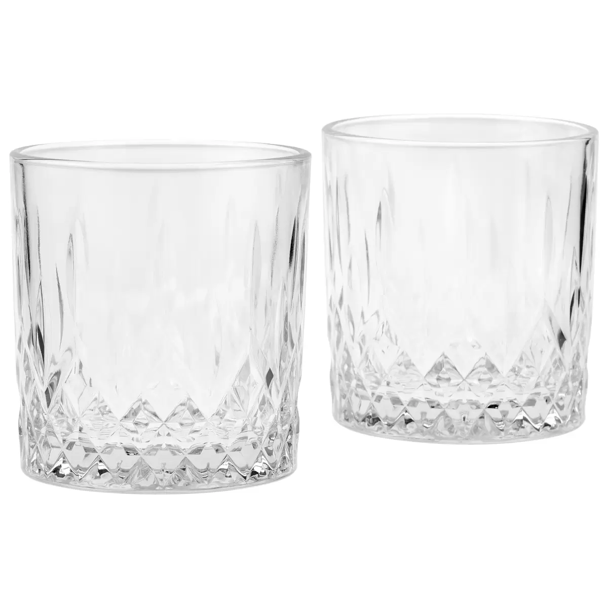 Whsikey Glasset 2er Jack James Wood Transparent