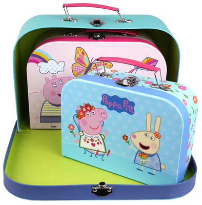 Barbo Toys Peppa Gris Koffert Sett 3-Pack