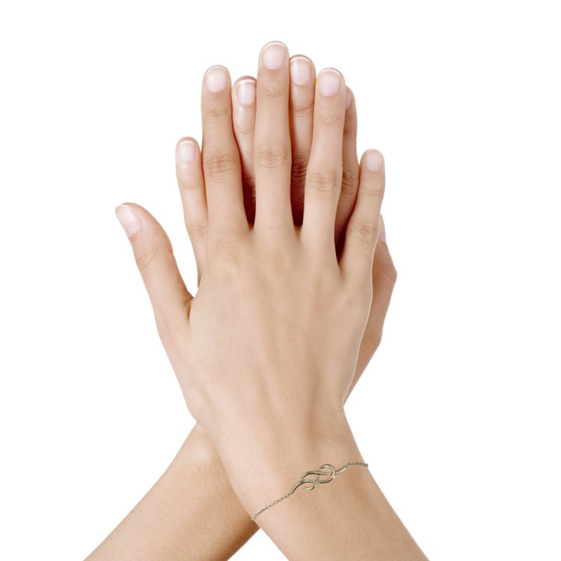 Bracelet Plaqué Or Noeud Marin