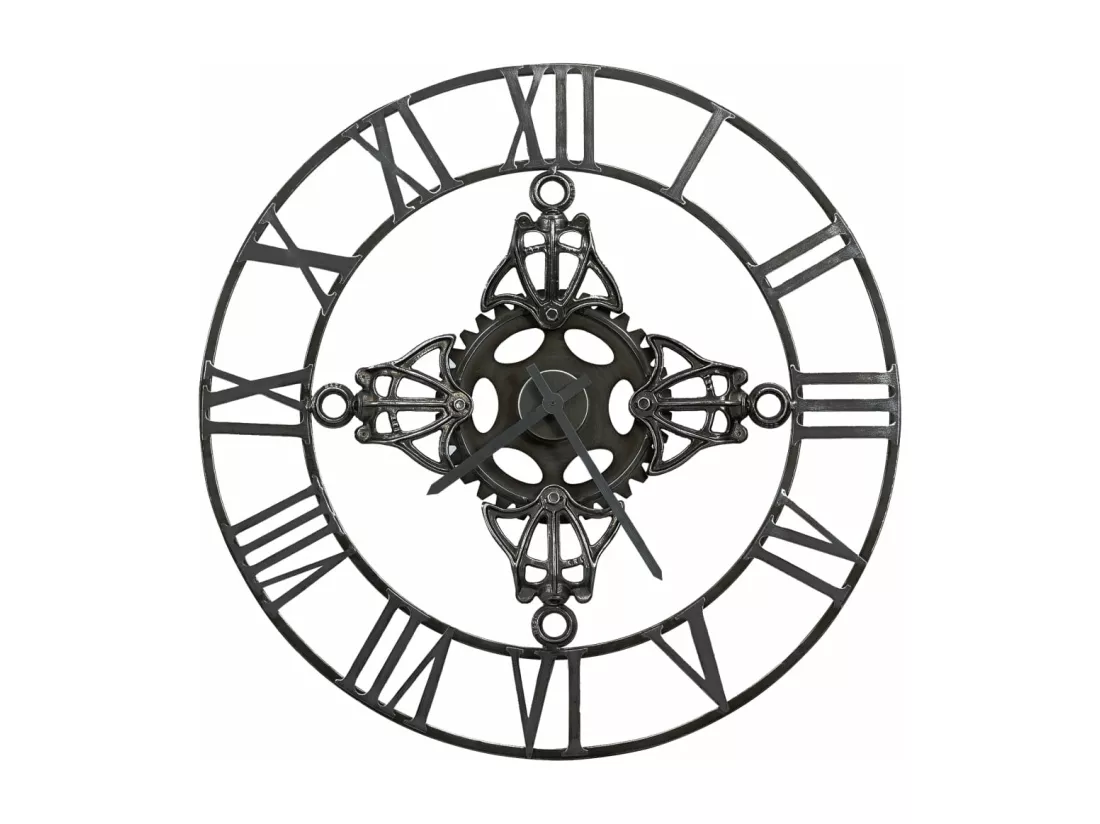 Horloge murale Argenté 78 cm Métal