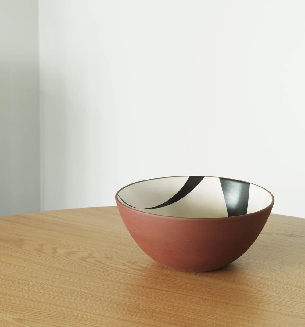 Normann Copenhagen  Line skål, Red Clay - Ø30