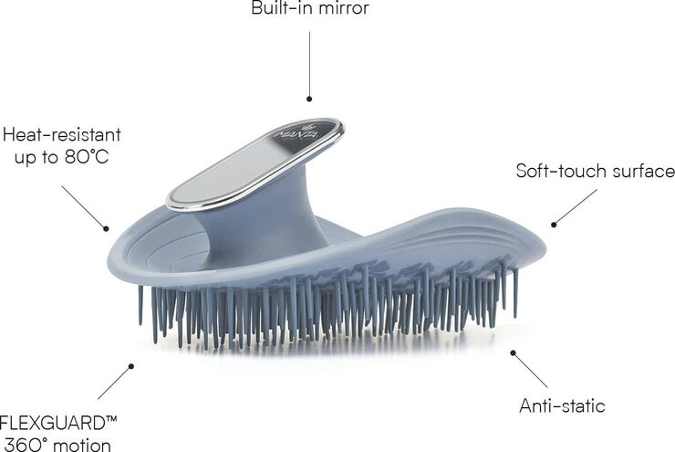 Manta Manta Mirror Brush in Blue
