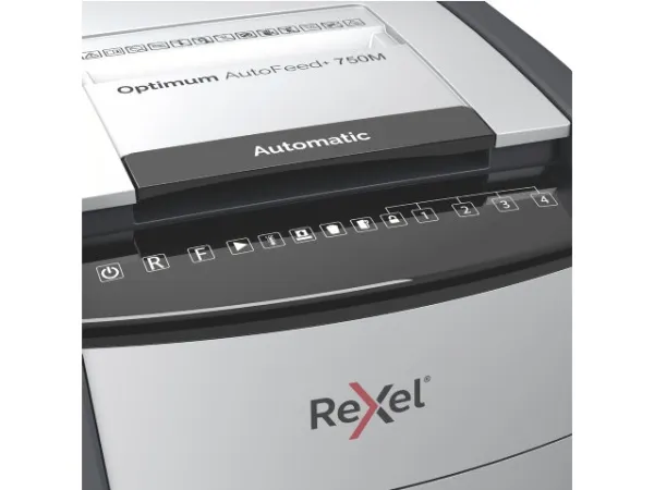 Makulator Rexel Optimum AutoFeed  750M mikromakulering 2x15 mm (P-5)