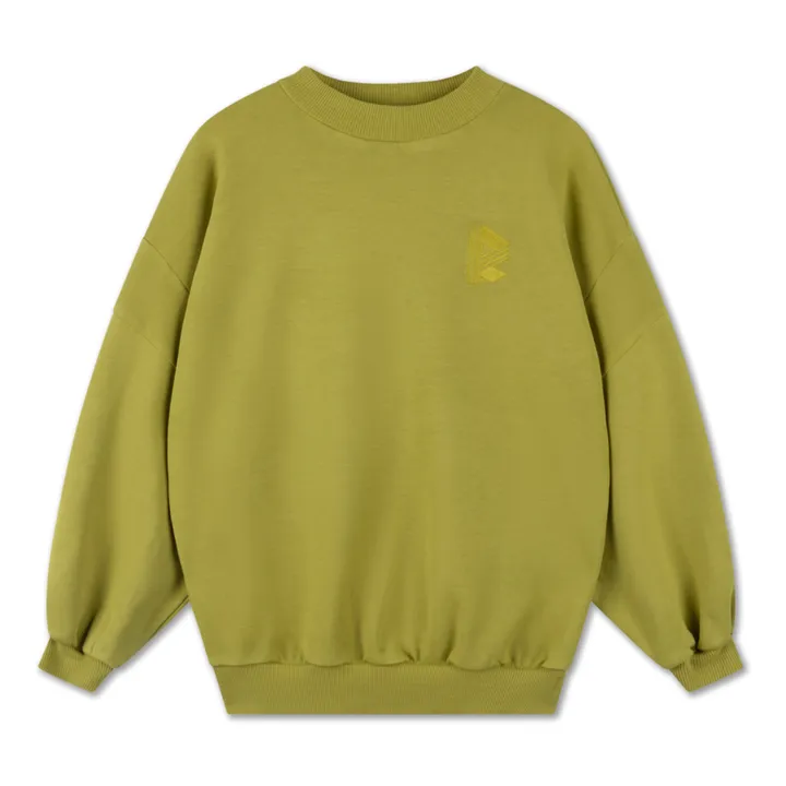 Repose AMS Sweat Coton Bio Crewneck | Jaune moutarde