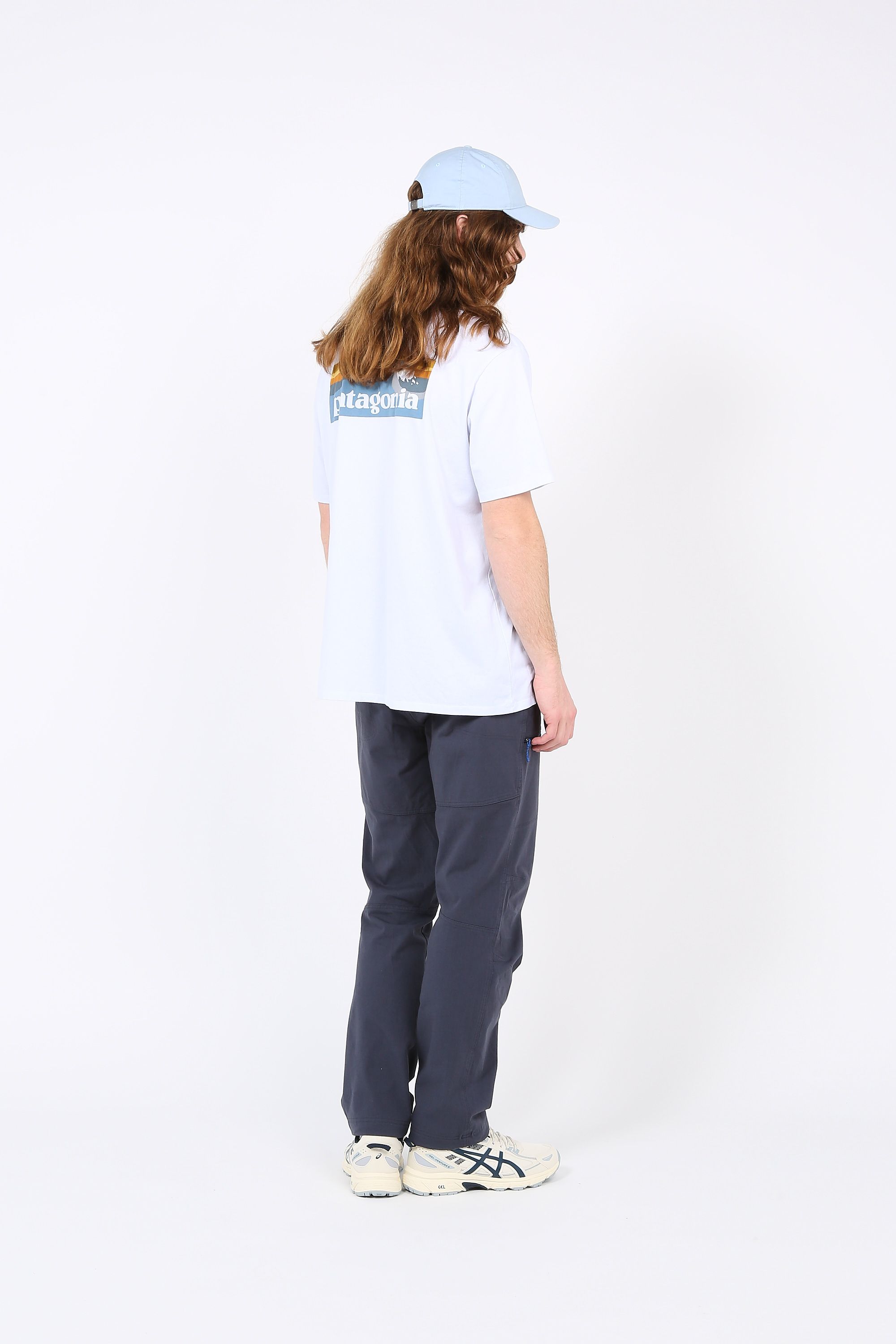 PATAGONIA t-shirt Boardshort Logo Pocket Blanc