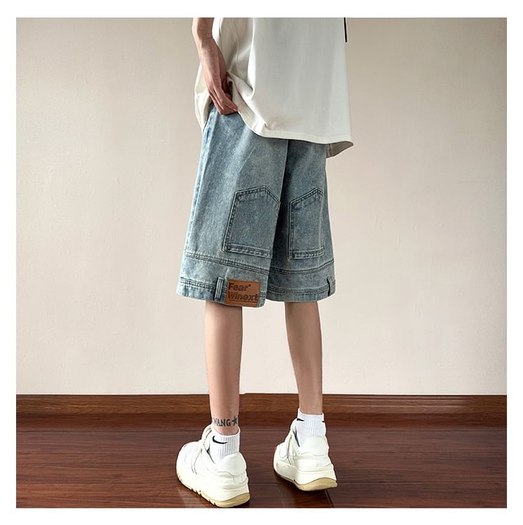 Tiaota - Mid Rise Washed Denim Shorts