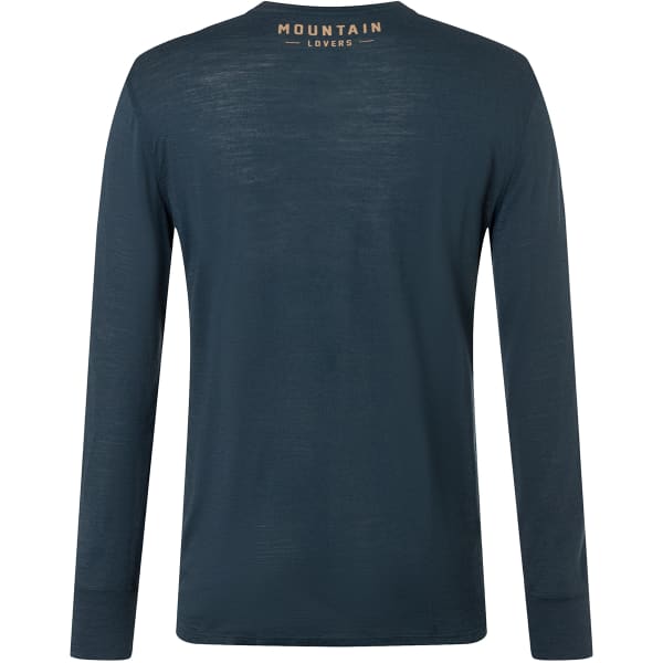T-shirt thermique SUPER.NATURAL M SKIEUR LS BLUEBERRY/CUMIN