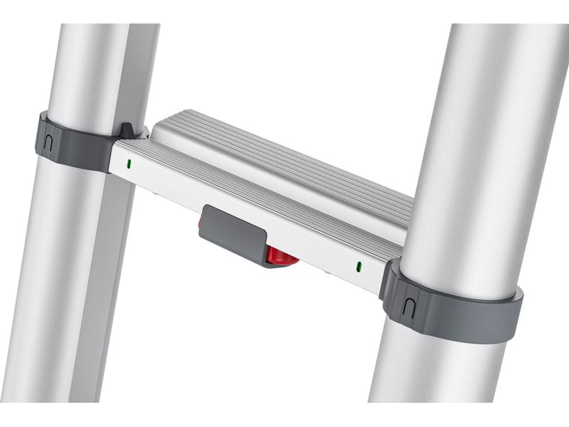 Hailo Flexline Teleskopleiter T100 9 Stufen Aluminium Sicherheits-Teleskopleiter