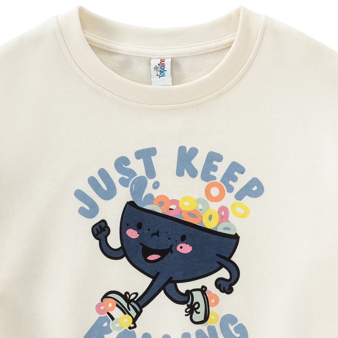 Topolino Kinder Sweatshirt  mit lustigem Print creme