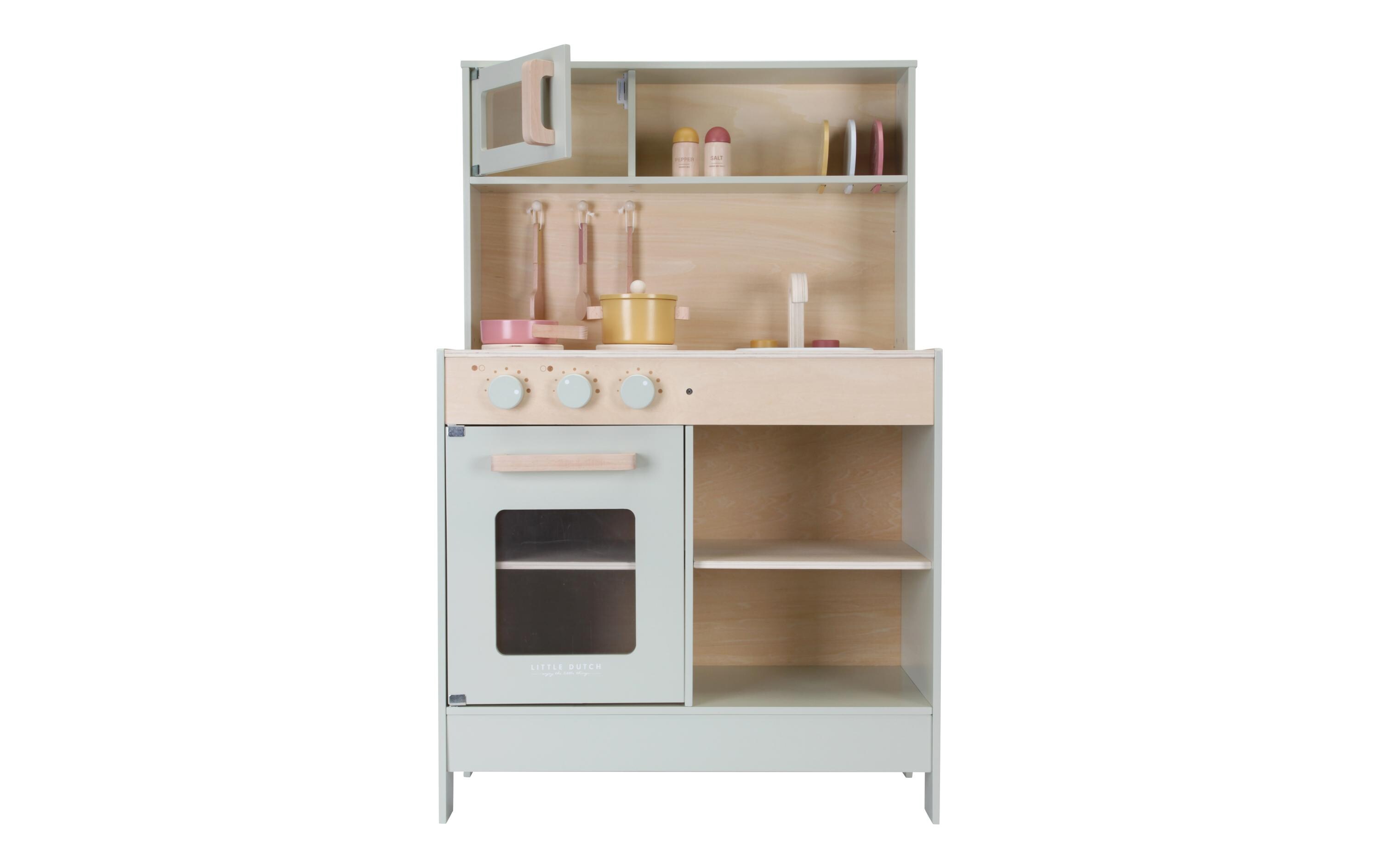 Kinderspielküche Mint<br>Spielküche aus Holz für Kinder mit Küchenzubehör