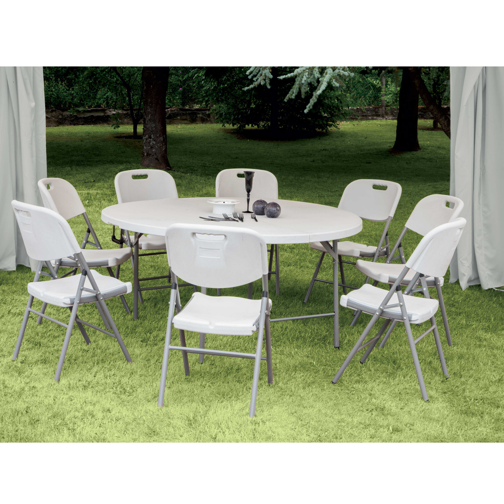 Lot de 4 chaises pliantes fée