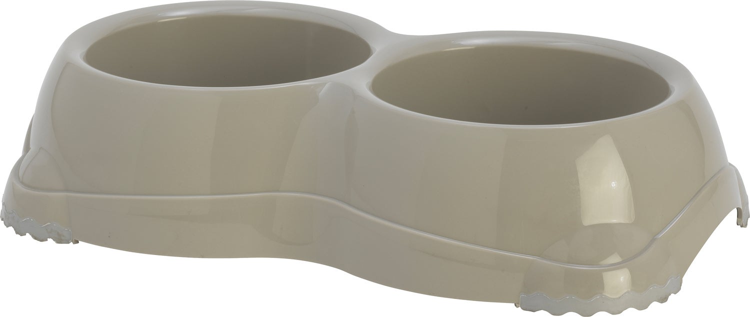 Moderna hondenvoer- en drinkbak Smarty grijs 18,2 x 32,8 x 7,9 cm