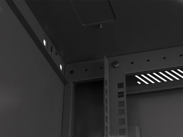 Lanberg WF01 Series - Rack kabinet - flad pakke - vægmonterbar - sort, RAL 9004 - 12U - 19