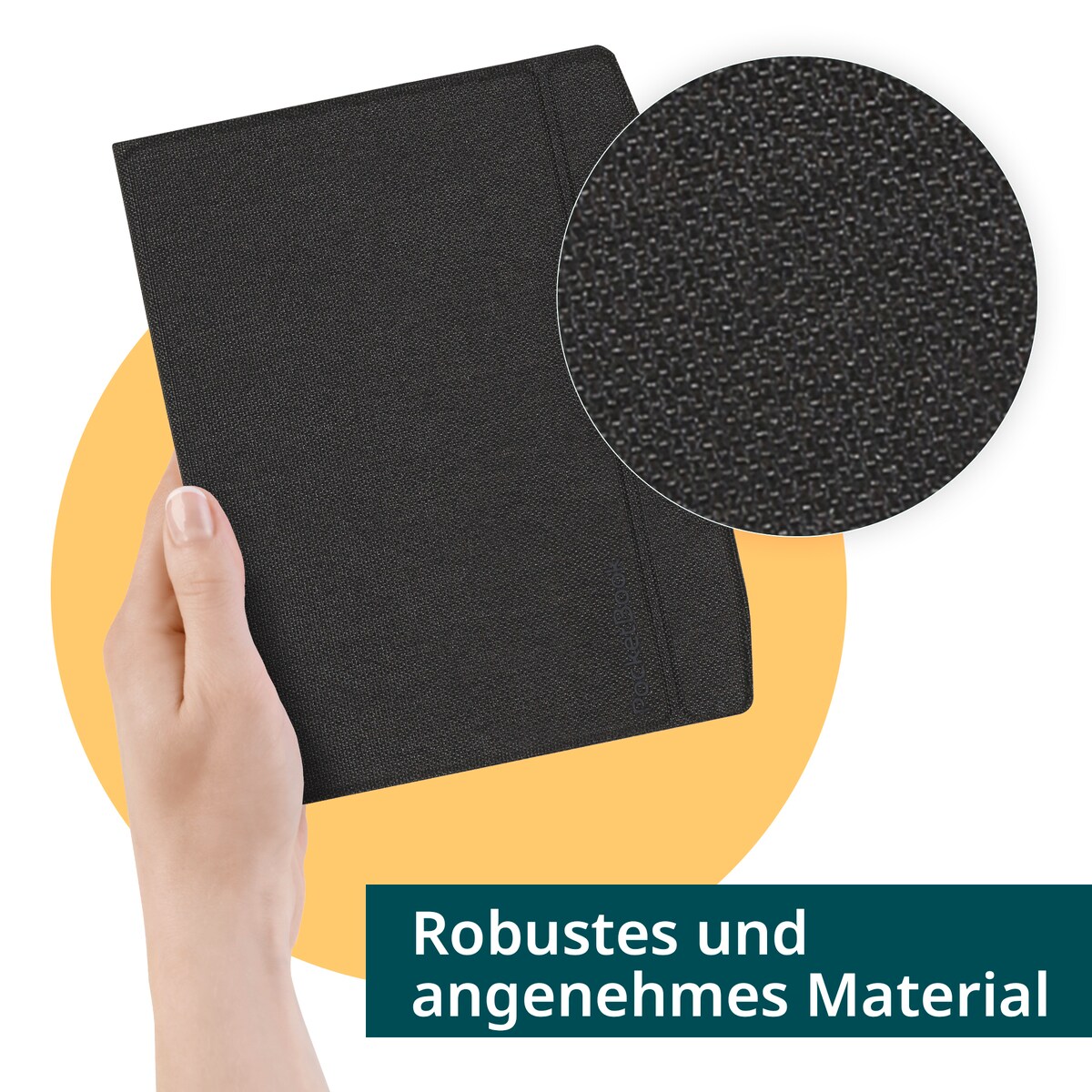 Pocketbook Charge Cover - Canvas Black 7