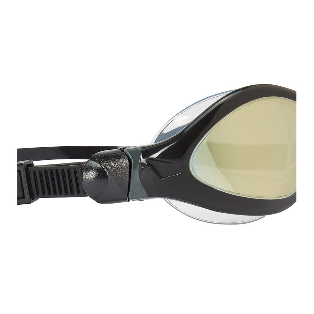 Zoggs TIGER LSR+ LIQUID SKIN RACE MIRROR - Lunettes de natation black grey/mirrored gold