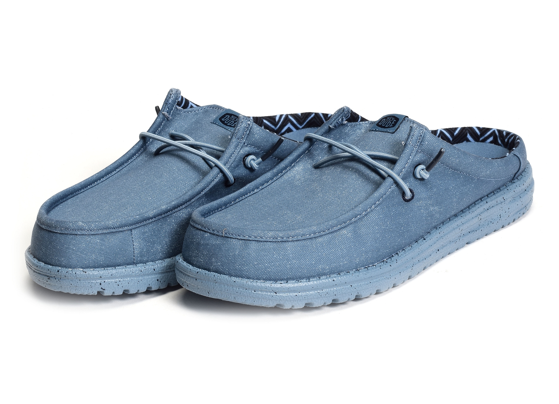 Wally slip canvas bleu