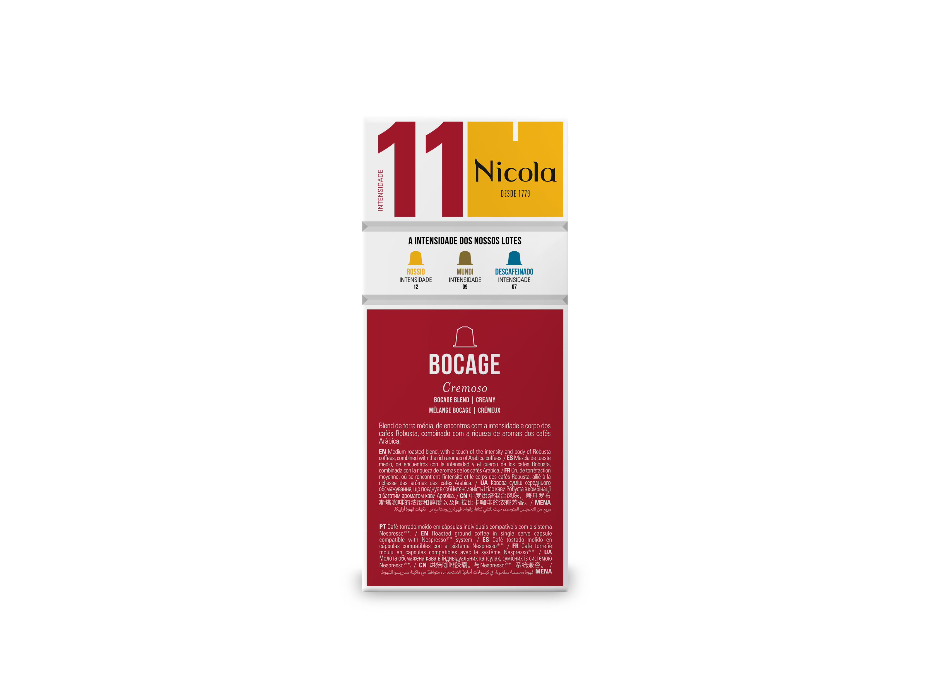 CÁPSULAS NICOLA NSP BOCAGE