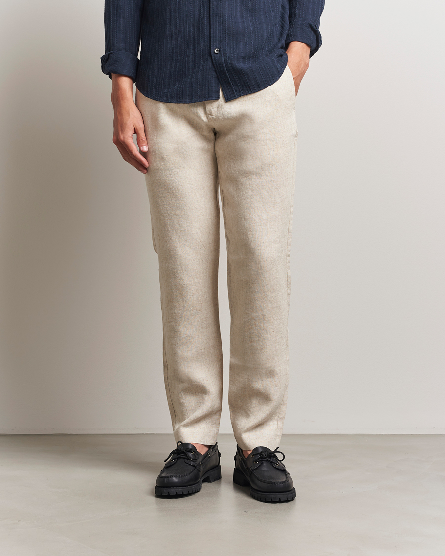 NN07 Theo Linen Trousers Oat