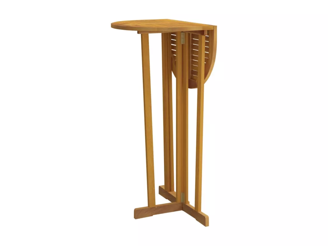 Prolenta Premium - Table de bar 90x65x105 cm Bois de teck solide