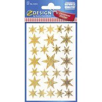 Sticker de Noel ZDesign 'etoile', or