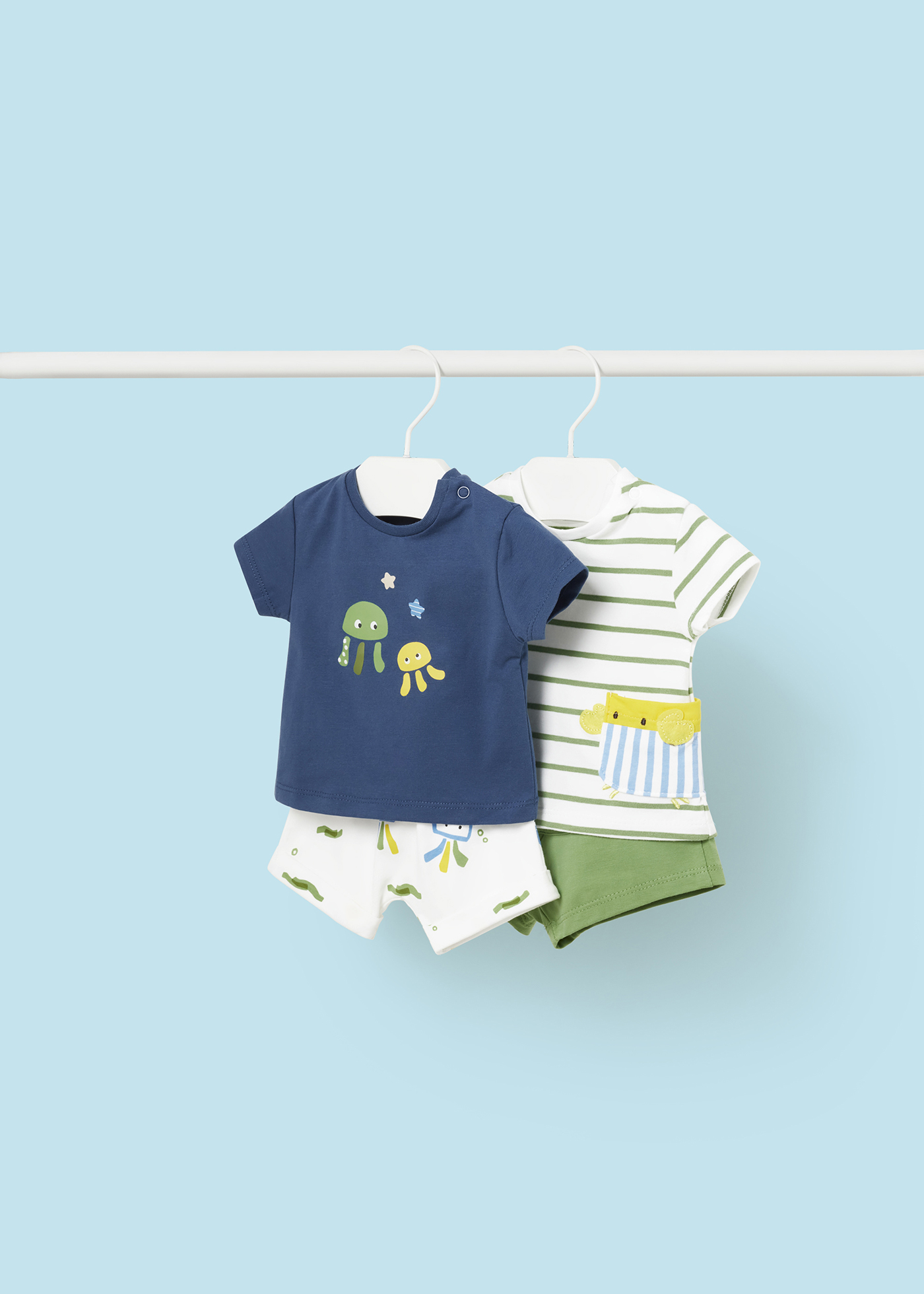 Conjunto de 4 peças Better Cotton para recém-nascidos Kale