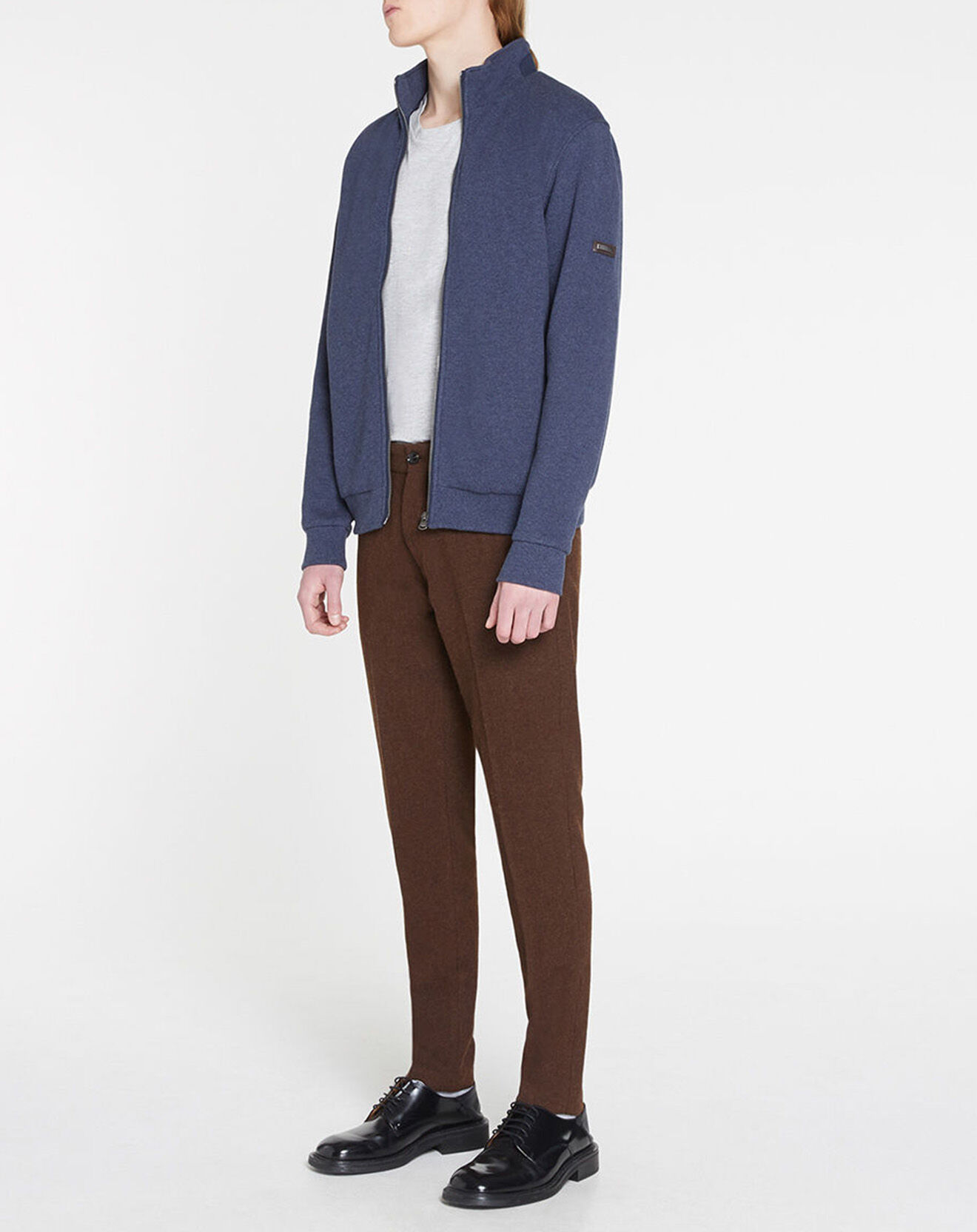 Hackett London Blouson en jersey bleu moyen