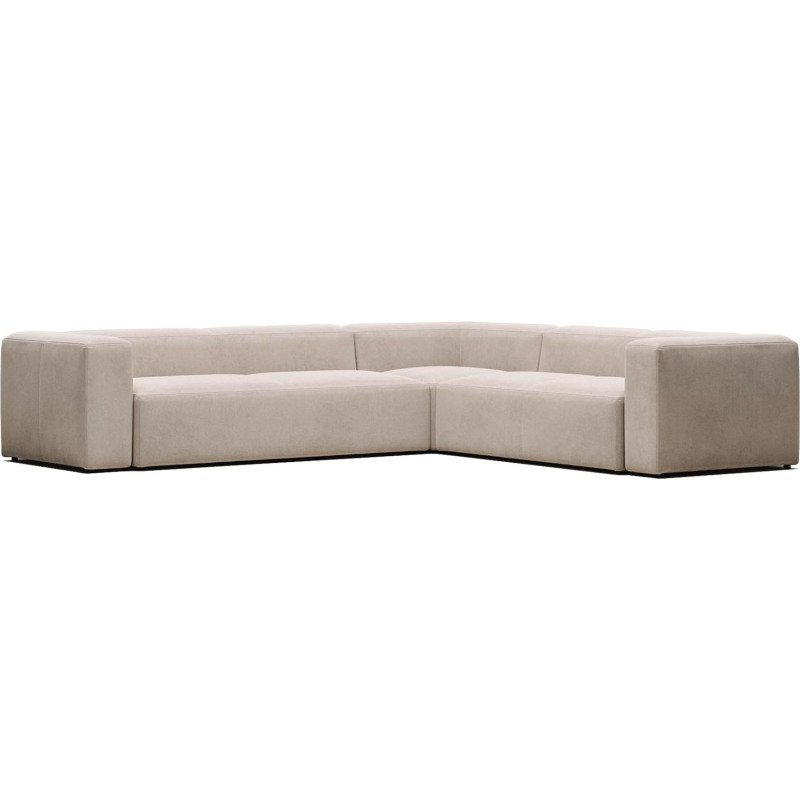 Canapé d’angle Blok 5 places beige 320 x 290 cm