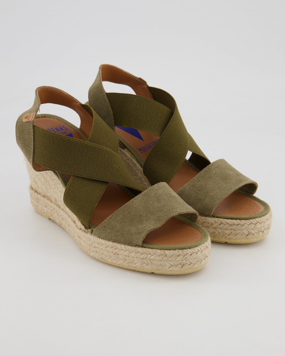 Verbenas Silvia Sardegan Sandalen in Grün