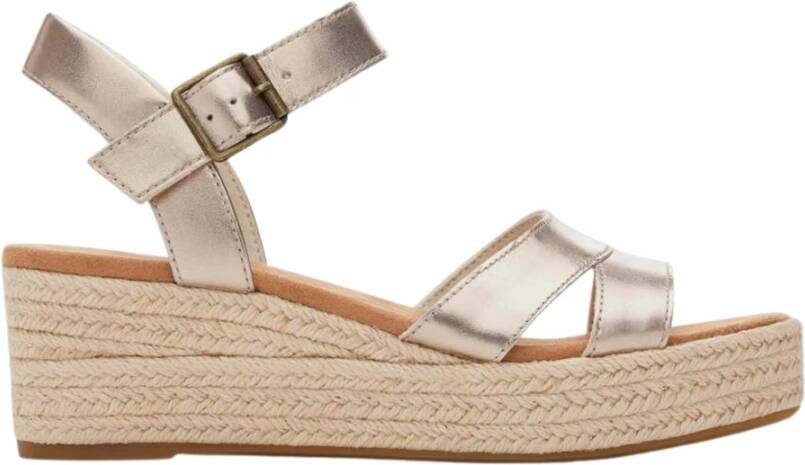TOMS Sandalen Dames Audrey Maat: 42 Materiaal: Leer Kleur: Goud