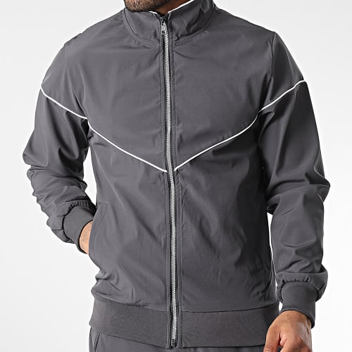 Ensemble Veste Zippée Et Pantalon Jogging XP153 Gris Anthracite