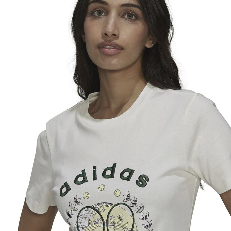 adidas Tennis Luxe Graphic T-shirt Hvid