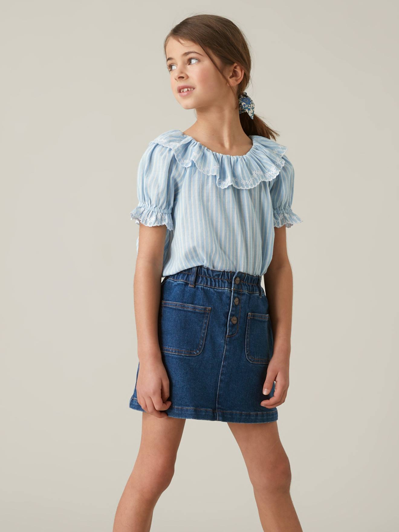 Blusa bordada para meninas