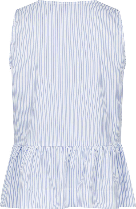 Neo Noir Manja Stripe Top Light blue