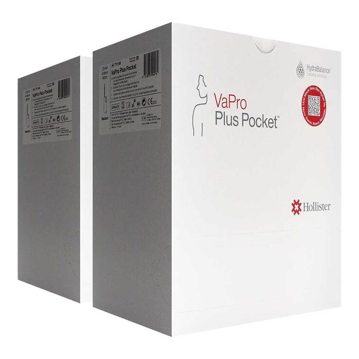 Vapro Plus Pocket Einmalkatheter Nelaton Ch 14 40 cm, 2x30 St